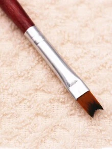 1 Cọ vẽ móng kiểu Pháp cán gỗ hình lưỡi liềm dùng để vẽ móng acrylic, dụng cụ làm móng nghệ thuật - Gỗ đỏ - Xem 3