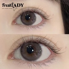 FRESH LADY Freshlady Frozen Pear Cake Colored Contact Lenses 1 Year Disposable - Grey - View 4