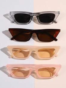 4 件装休闲时尚女士派对时尚眼镜