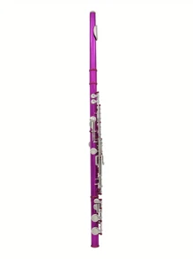 Một bộ Của 16-Lỗ Đóng  Lỗ Ống sáo , Trắng Mạ đồng Nickel Có màu sắc Ống sáo Bộ dụng cụ ( Bao gồm : Làm sạch Dán , Vải làm sạch , Mini Cái vặn vít , Da Loại vỏ ) , Nhiều Màu sắc sẵn có , Thích hợp Đối với Trẻ em Trường học Ban nhạc Sinh viên , Lý tưởng Qủa tặng Đối với - Màu tím - Xem 9