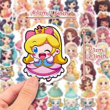 50入組公主防水diy創意貼紙玩具,適用於筆記型電腦、桌上型電腦、手機、手機殼、吉他、桌面、水杯、旅行箱、摩托車、汽車等貼紙,是感恩節和聖誕節的絕佳禮物 - 彩色 - 查看 2