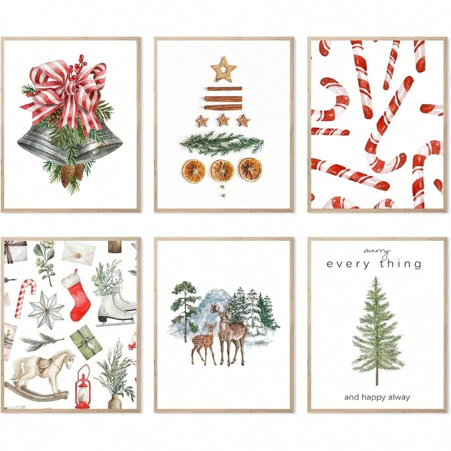 Chiếc Tường Nghệ Thuật In Hình Giáng Sinh Trang Trí Tường Phòng Ngủ Áp Phích Giáng Sinh Quà Tặng Cho Phòng Khách Trang Trí Văn Phòng Dấu Hiệu Giáng Sinh Áp Phích Lễ Kỷ Niệm (Áp Phích Giáng Sinh, 8 "x10" UNFRAMED) - màu đen - Xem 1