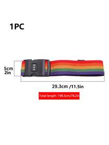 1pc băng hành lý Băng hành lý Băng du lịch Băng hành lý có thể điều chỉnh cầu vồng Băng khóa hành lý Băng khóa hành lý Dây đai 1,8 m Phụ kiện hành lý Khóa mã hành lý Băng khóa băng khóa Băng khóa hành lý - Nhiều màu - Xem 7