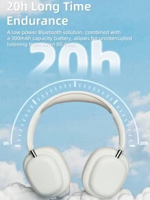 無線耳機,升級版qcc 5.3,長壽命電池,頭帶式耳機適用於電競和音樂 - 粉色 - 查看 6