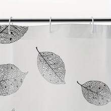 1塊加厚防水和防霉浴室淋浴簾,為隱私和裝飾而設 - 白色 - 查看 1