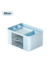 1pc Desktop Drawer Style Storage Box For Make-up, Multi-functional Plastic Storage Box For Jewelry, Office Desk Organizer - Multicolor - View 7