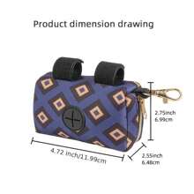 FLYBRAVE 1個聚酯泡沫橡膠寵物糞便袋,適用於狗和貓的戶外旅行 - 紫色 - 查看 2