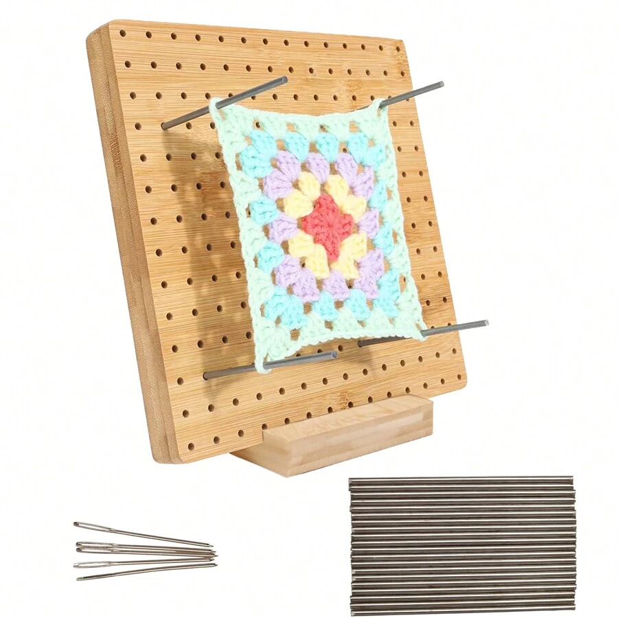 Handcrafted Wooden Blocking Board Crochet Blocking Board, Bambo O