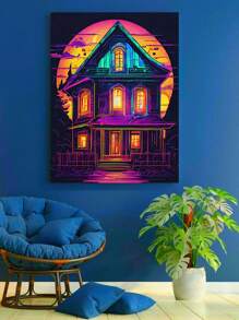 Vintage Style Diamond Painting With Round Drills, Full Drill, Diy Mosaic Embroidery, Wall Art, Creative Artwork For Home Decoration, Living Room, Bedroom, Diamond Embroidery