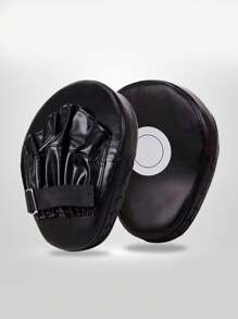 1pc Arc Shaped Handheld Boxing Training Mitt For Mma, Muay Thai, Kickboxing Practice - Black - View 3