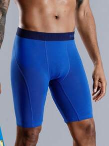 3 Piezas De Boxers Para Hombre De Longitud Larga - Negro - Ver 5