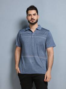 Men Polo Shirts - Blue - View 2