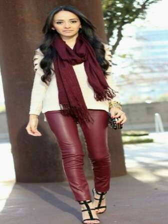 Pantalon Leggin Tacto Vinil Talle Alto Unitalla Multicolor