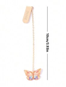 Crystal Butterfly Shaped Pressed Flower Series Bookmark (Not Dry Flower) Single Random Color - Multicolor - View 6
