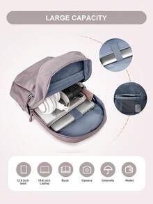 古典休閒大學背包女士,輕便的中學書包,針對少女和少年的書包,中學/高中背包的女孩背包書包,防盜15.6英寸筆記本電腦背包工作袋旅遊背包學校背包電腦包男女禮物