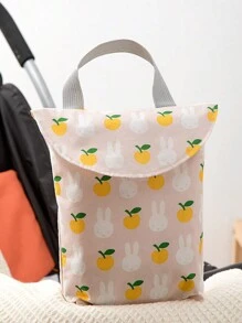 1個可攜帶式嬰兒尿布袋,尿布和濕巾儲物袋,戶外防水媽媽袋 - 黃色 - 查看 3