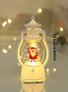 1pc Christmas Atmosphere Decoration For Shop Window With Santa Claus And Reindeer Design