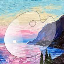 1 bảng màu Acrylic trong suốt cực kỳ hấp dẫn - trắng - Xem 1