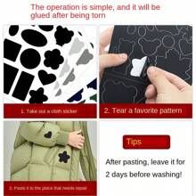 5pcs Self-adhesive Repair Patches For Down Jackets, Stickers For Jacket Repairing, Diy Accessory - Silver - View 4