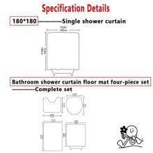 Bộ trang trí phòng tắm Giáng sinh 1 món, Rèm tắm chống thấm nước, Thảm chống trượt, Thảm trải sàn hình quả bóng trang trí Giáng sinh, Thảm trải sàn ngoài trời, Thảm cửa, Phụ kiện phòng tắm trang trí mùa thu, Trang trí lối vào trường học - Màu Đỏ Sâu - Xem 4