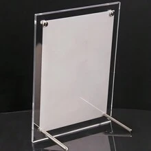 Acrylic Photo Frame 5"/ 6"/ 7"/ 8"/ 10"/ A5/ A4 Certificate Camp Poster Display Stand Rectangle Paper Frame Desktop Decor Gifts Birthday Graduation