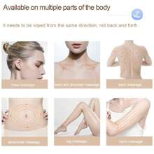 電動刮痧編石面部工具,led刮痧面部按摩板,3種模式9檔加熱和振動,頸部面部提拉,抗衰老減輕浮腫 - 白色 - 查看 5