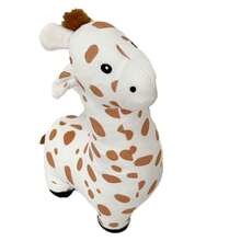 1pc Children's Giraffe Plush Toy, Nordic Style Cartoon Giraffe Stuffed Animal For Naptime And Daily Use - Brown - View 4