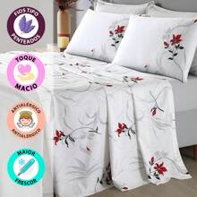 Sheet Sets with Pillowcases - 紅色 - 查看 4