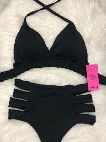 Women Bikini Sets - 黑色 - 查看 4