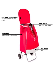 Carrito Para Mandado Sencillo - Rojo - Ver 3