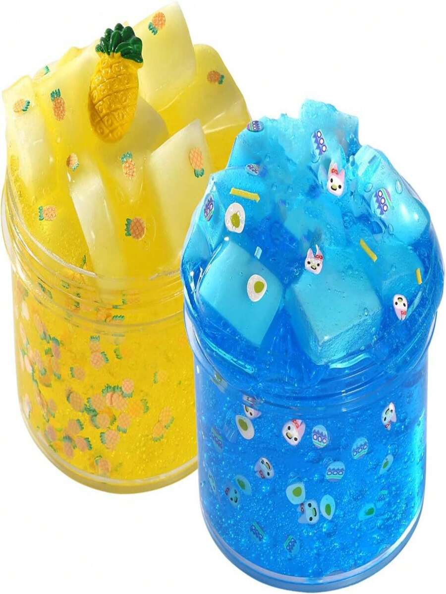 1pc Slime Slime Set, Non-stick, Super Soft Crystal Slime Toy, Super Decompression, Interesting Small Toy - Multicolor - View 1