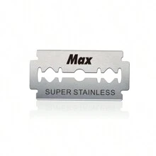 20 片雙刃刮鬍刀片 - 男士安全刮鬍刀片 - 鉑金不鏽鋼刀片,刮鬍順暢、精準、乾淨 - 銀色 - 查看 6