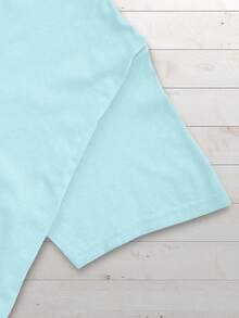 Men T-Shirts - 淺藍色 - 查看 4