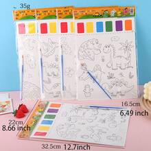 1入組具有內置水彩顏料的塗鴉捲軸 - 彩色 - 查看 6