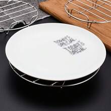 1pc Stainless Steel Circular Cooking Rack - Perfect For Air Fryers, Soup Pans, Cake Plates & Ovens! Seafood Boil