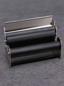 1piece 70mm Metal Portable DIY Manual Stainless Steel Cigarette Roller With Lid - Silver - View 1