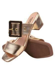 Women Clogs - 金色 - 查看 2