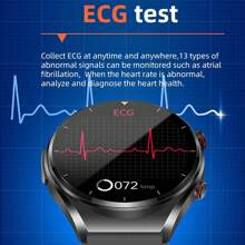 1pc GUHUAVMI 2023 New Health and Fitness Smart Watch 1.3 inch HD color screen Men's Smart Watch E09 Wireless Call Blood Pressure and Temperature Monitoring Smart Watch Music Control Multiple Sports Modes Smart Watch Suitable for Android IOS Watch Main Functions: Breathing Training, Dialing, Stopwatch, Brightness Adjustment, Multiple Sports Modes, Sleep Tracking, Heart Rate Monitoring, Blood Glucose Detection, Application Notification, Remote Music Control, Remote Camera Control, Weather, Find my phone (requires connection to the phone), Wireless calls, password protection, calculator, quick tools, weather, my QR code, recent taskbar, 156 exercise algorithms, blood oxygen saturation monitoring. Packing list: smartwatch * 1 USB wireless charging cable * 1 user manual * 1 original retail box * 1 - silver steel - View 4