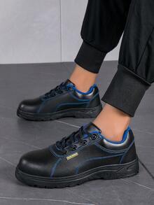 鋼趾防刺穿施工安全工作鞋 - 黑色 - 查看 5