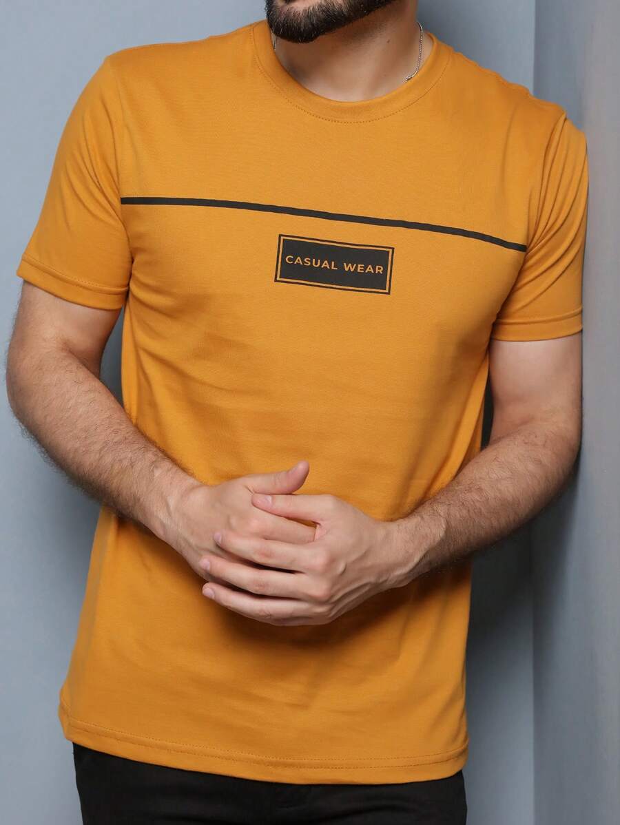 Men Shirts - Camel - View 1