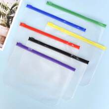 15入組a5活頁夾袋6孔打孔口袋,a5裝訂袋,a5尺寸6孔裝訂袋拉鍊夾層,適用於6環裝訂器,塑料a5透明活頁夾袋（a5） - 彩色 - 查看 3