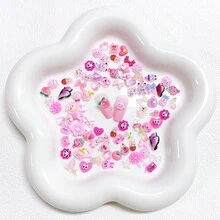1box Random Mix Pink Nail Art Accessories For Diy - Multicolor - View 4
