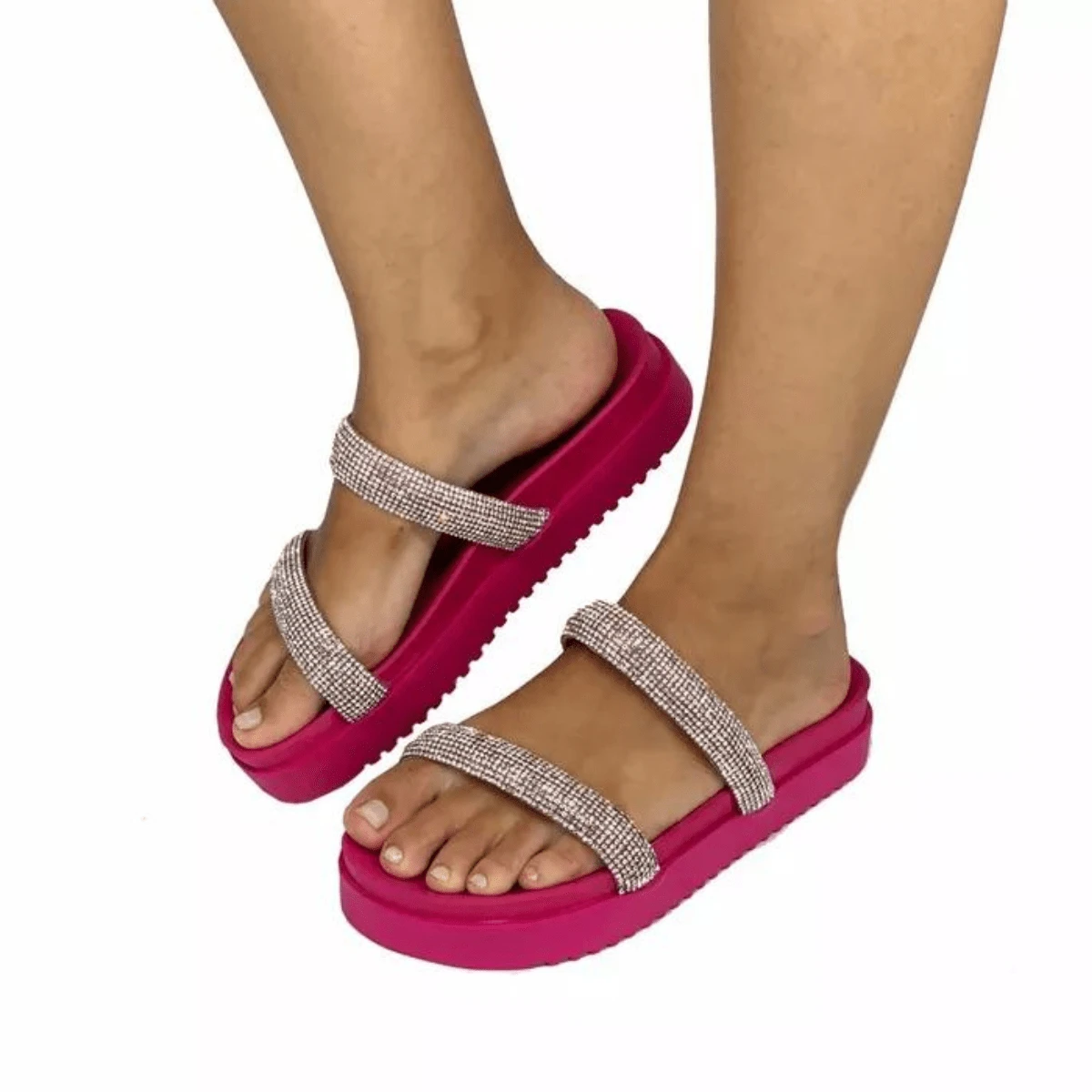 NỮ Dép phẳng - Hồng - Xem 1