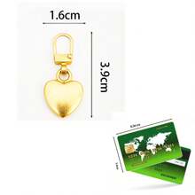 5 件可拆卸拉鍊頭,金屬心形拉鍊頭,免工具替換拉鍊頭,適用於行李箱、夾克、服裝、鞋子