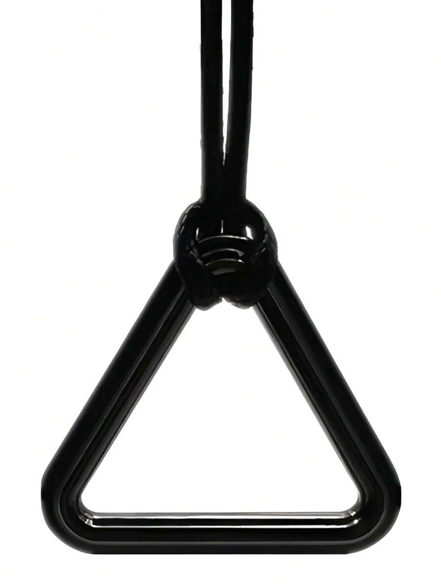 Collar Colgante Dije De Triángulo Negro Minimalista Geométrico Motosierra Chainsaw Denji Cadena Joyería Regalo Pareja Amor Amistad Disfraz Halloween - Negro - Ver 1