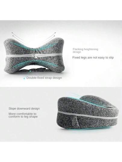 1PC Leg Kussen Ergonomic Side Sleeping Pillows Memory Foam Knee Strap Sleeper Support Cushion Removable Washable Cover, Bedding, Home view 7