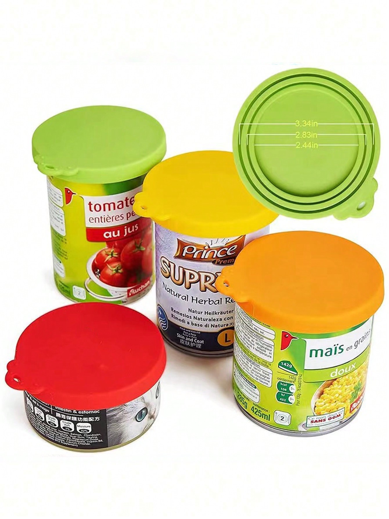 غطاء حاوية تخزين طعام الحيوانات الأليفة عشوائي الل...