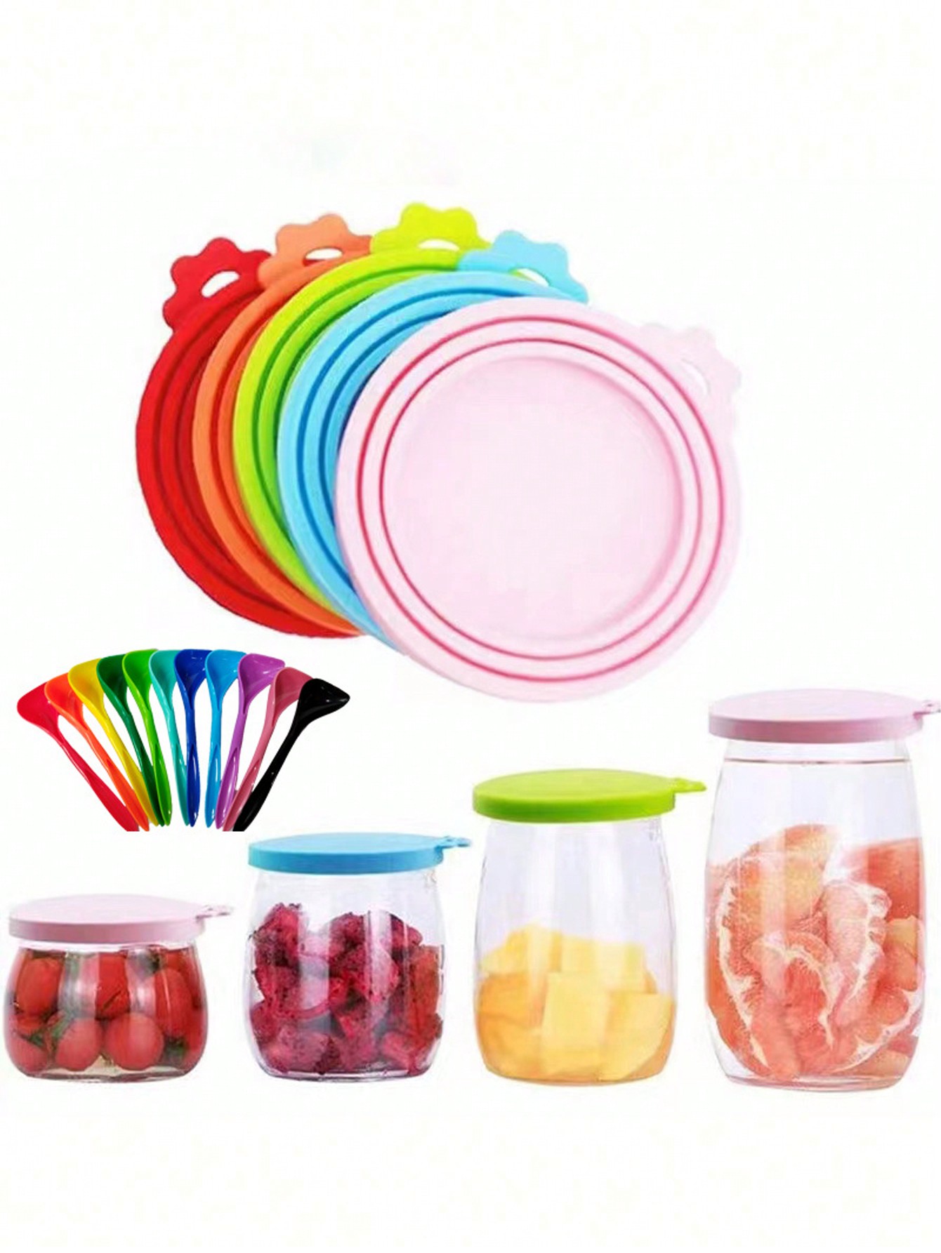 غطاء حاوية تخزين طعام الحيوانات الأليفة عشوائي الل...