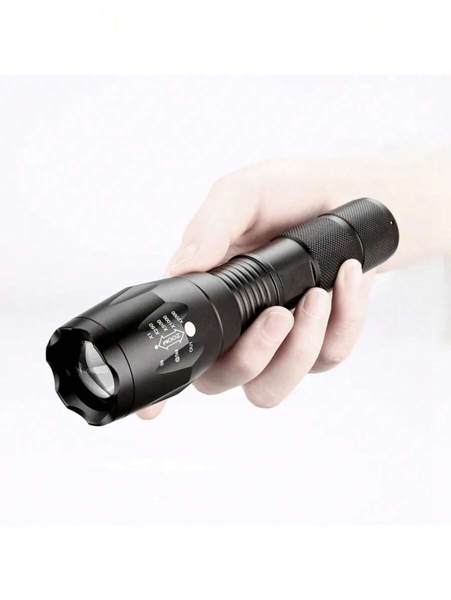 Linterna Lámpara Tactica Led T6 Resistente Recargable con Zoom y 5 modos de iluminación Brillante