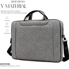 Shendy Vendy Executive Waterproof Briefcase School Laptop Portfolio 15.6¨ - 灰色 - 查看 6